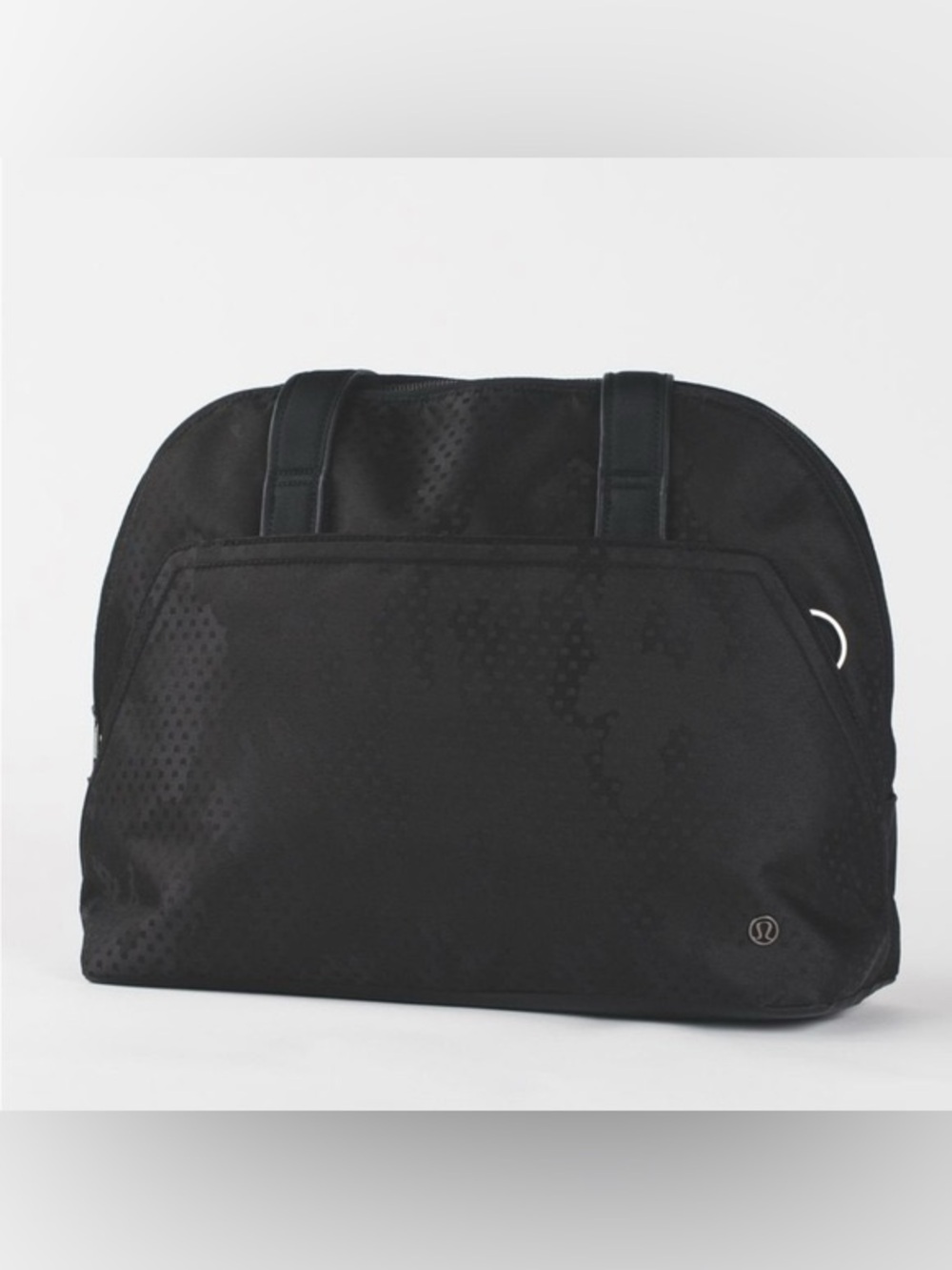 lululemon athletica Black Duffel Tote with Subtle Pattern